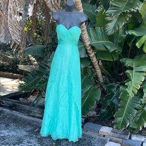 Alyce paris strapless, maxi gown